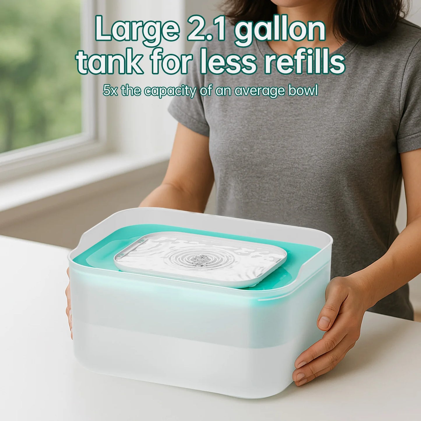 8L Large Capacity Smart Pet Water Fountain