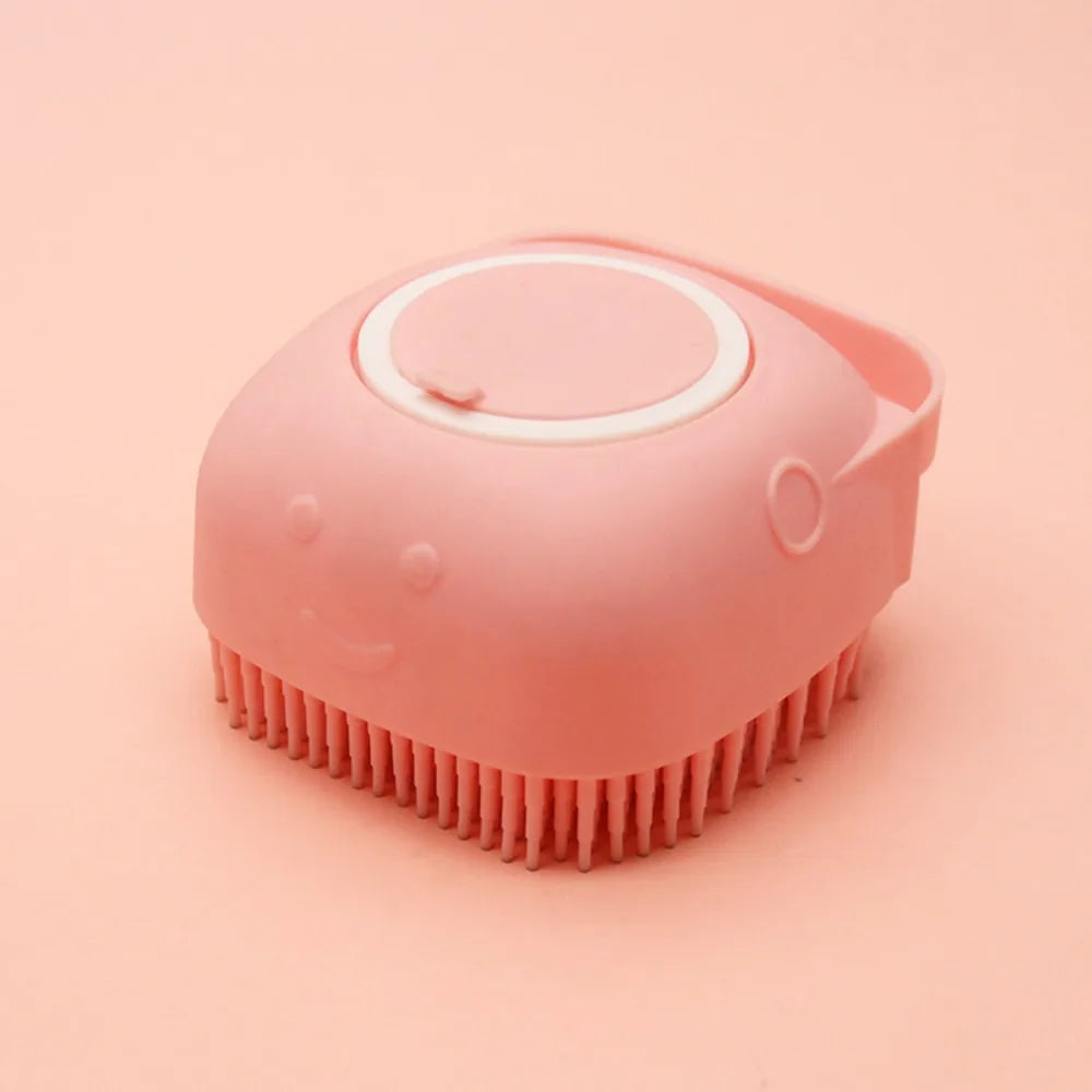 Silicone Pet Bath Brush - Massage Grooming Comb for Dogs and Cats