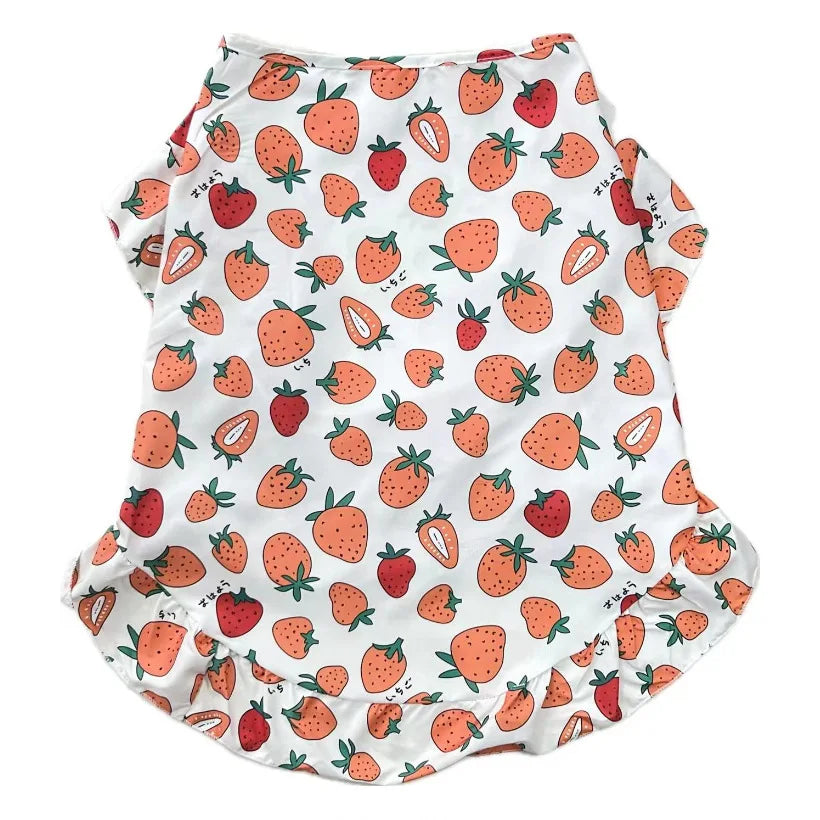 Robe de princesse rafraîchissante et gilet d'été pour chiens de taille moyenne et grande