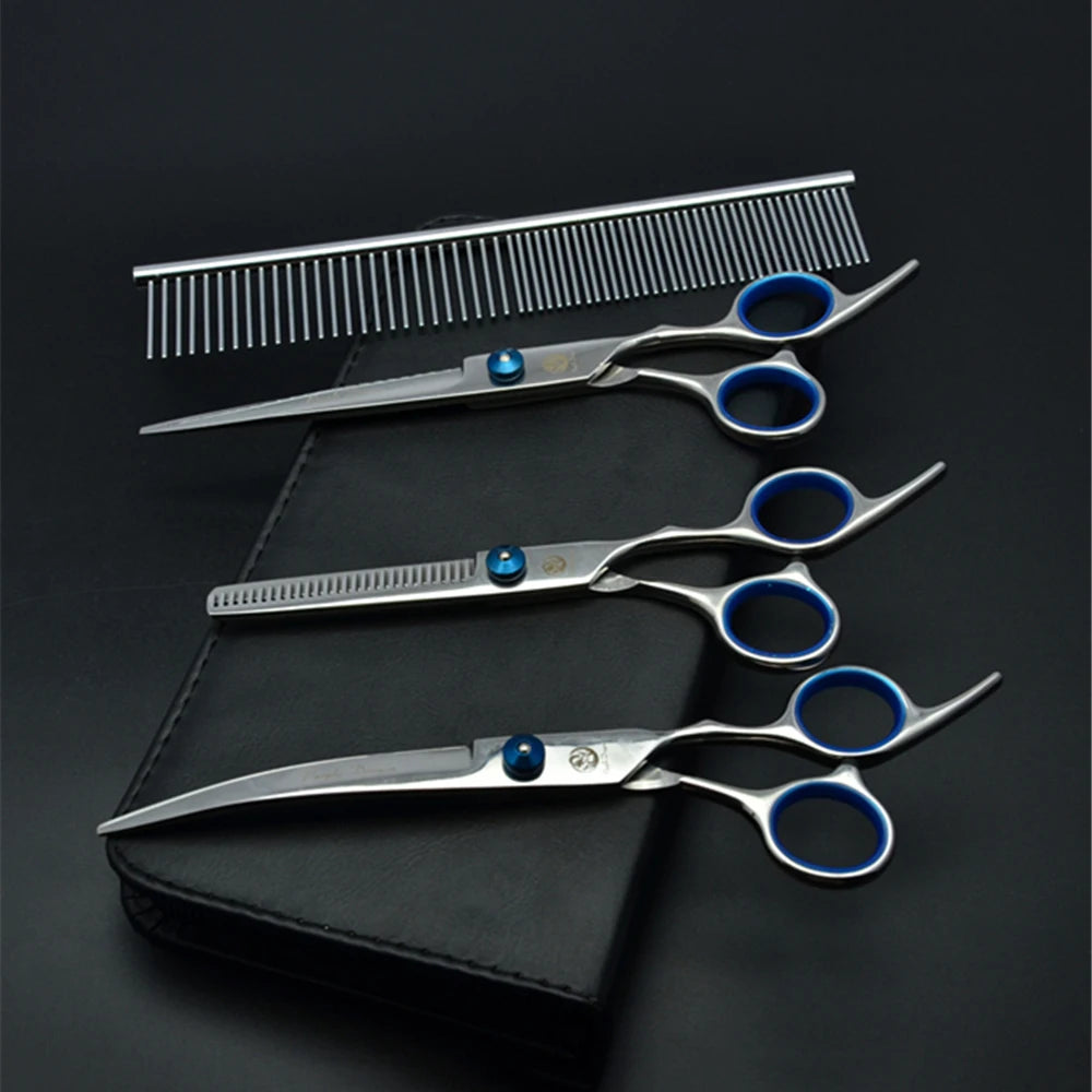 Professional Dog Grooming Scissors Set - 6" & 7" Stainless Steel