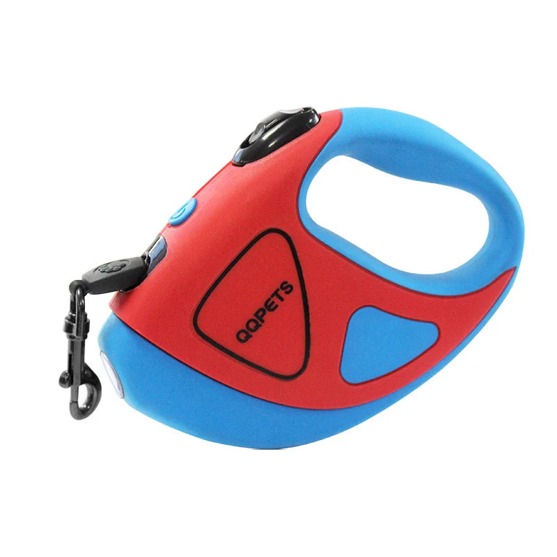 LED Retractable Dog Leash with Light