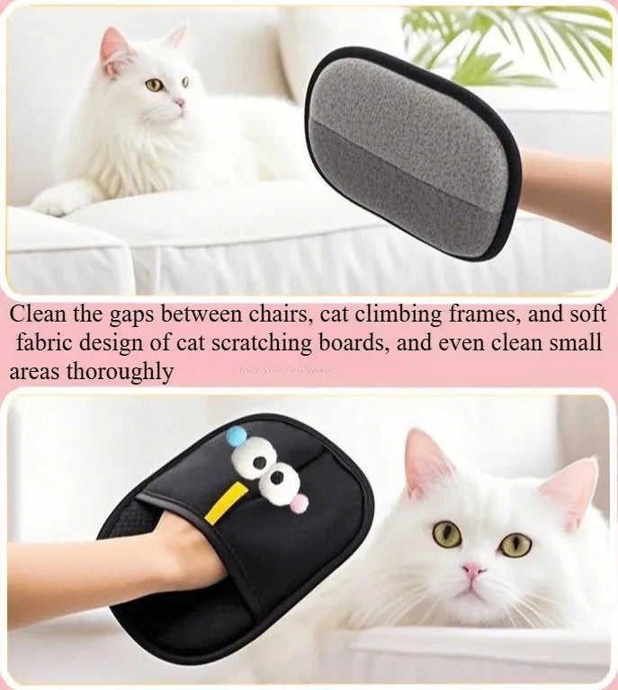 Pet Hair Remover Grooming Glove | Cat & Dog Fur Cleaner