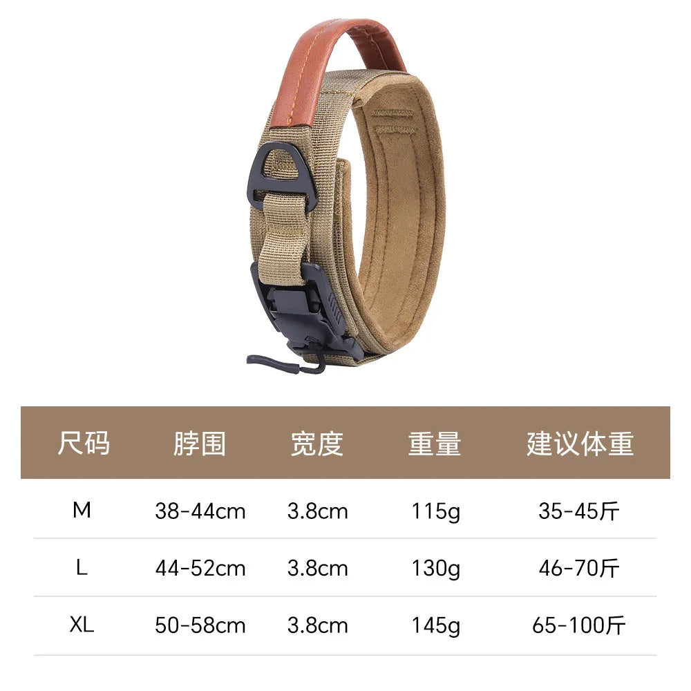 Adjustable Tactical Training Collar for Medium & Large Dogs