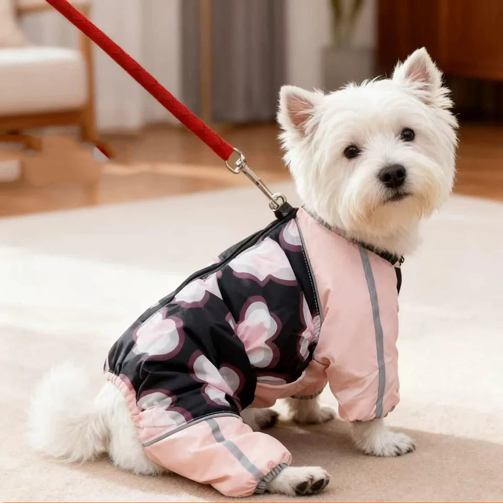 Thickened Reflective Winter Jumpsuit for Small Dogs