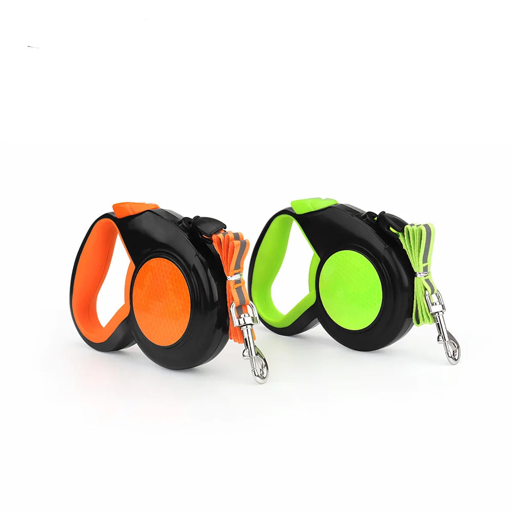 Reflective Retractable Dog Lead — 3m, 5m & 8m