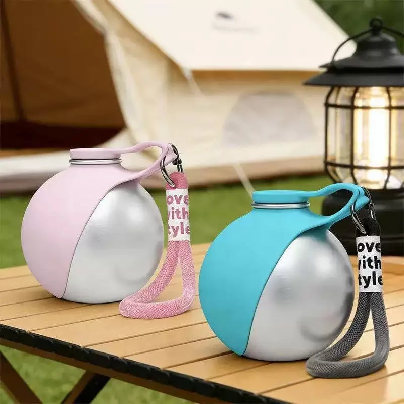 Portable Stainless Steel Water Dispenser for Dogs
