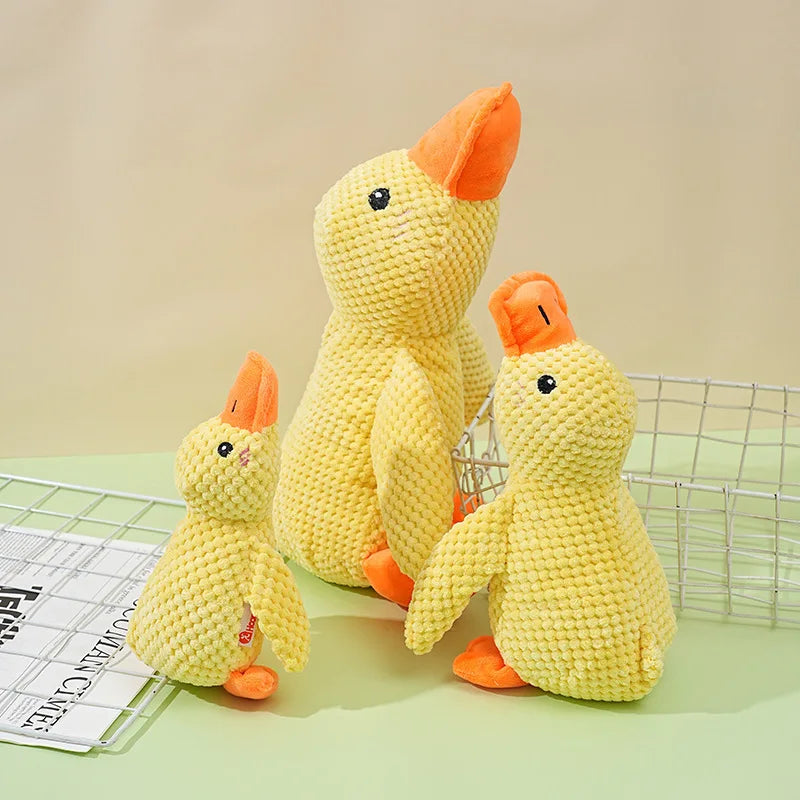 Plush Duck Dog Toy with Sound