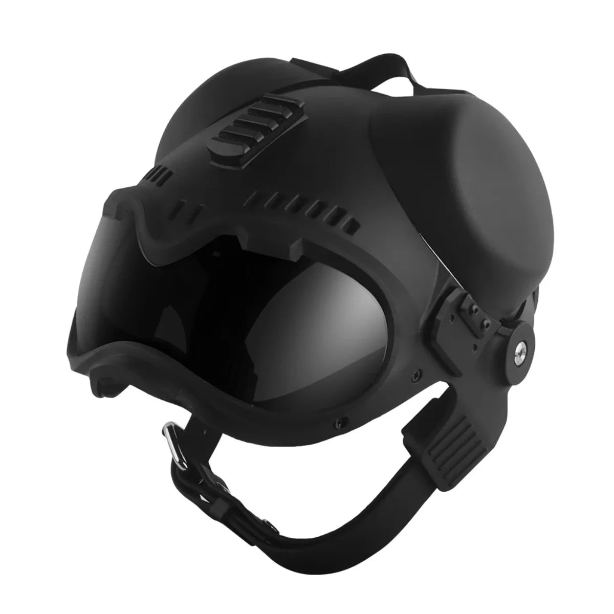 K9 Tactical Dog Helmet with Dual Goggles for Medium & Large Working Dogs