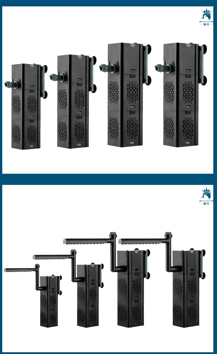Internal Aquarium Filter with Spray Bar Outlet