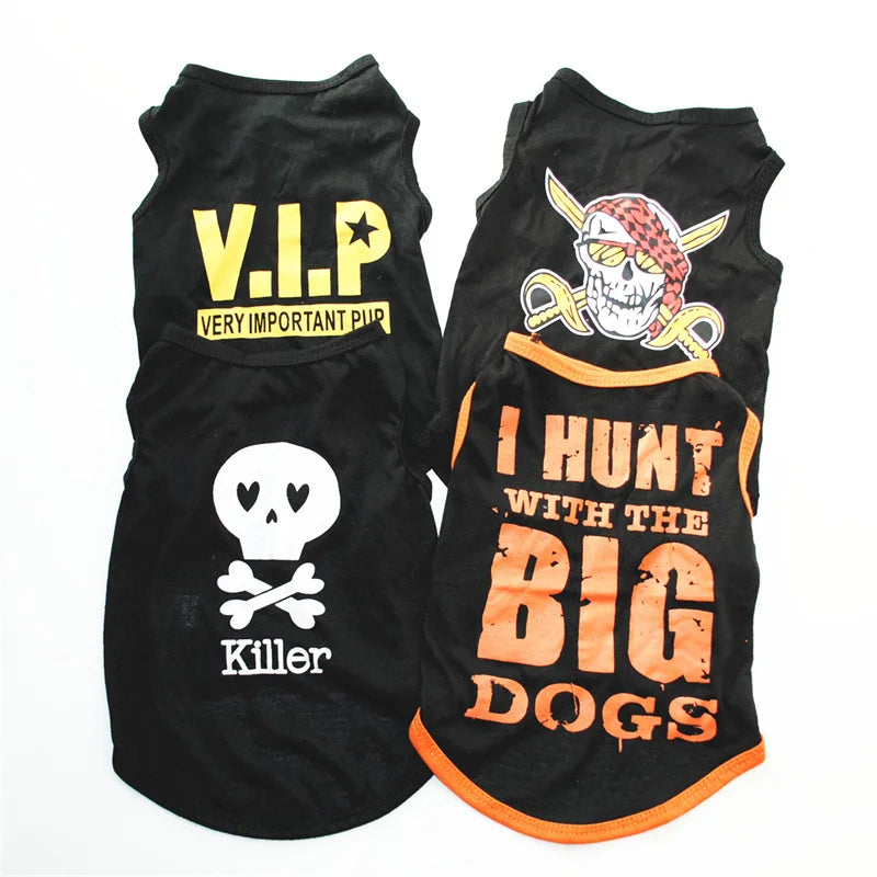 Printed Cotton Summer Vest for Cats & Puppies