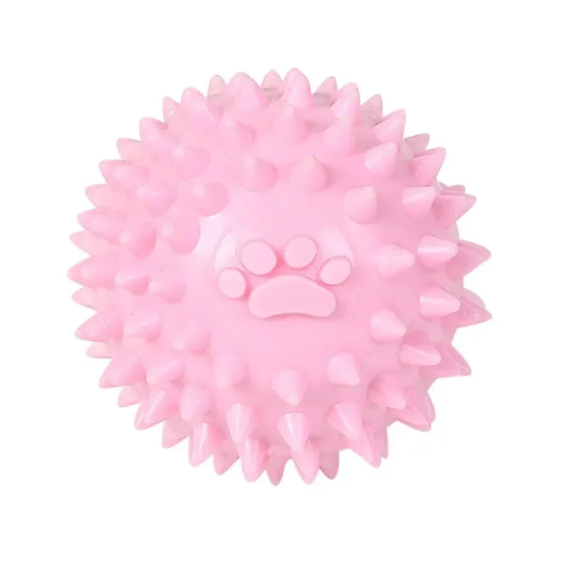 Indestructible Rubber Ball Dog Toy - Teeth Cleaning