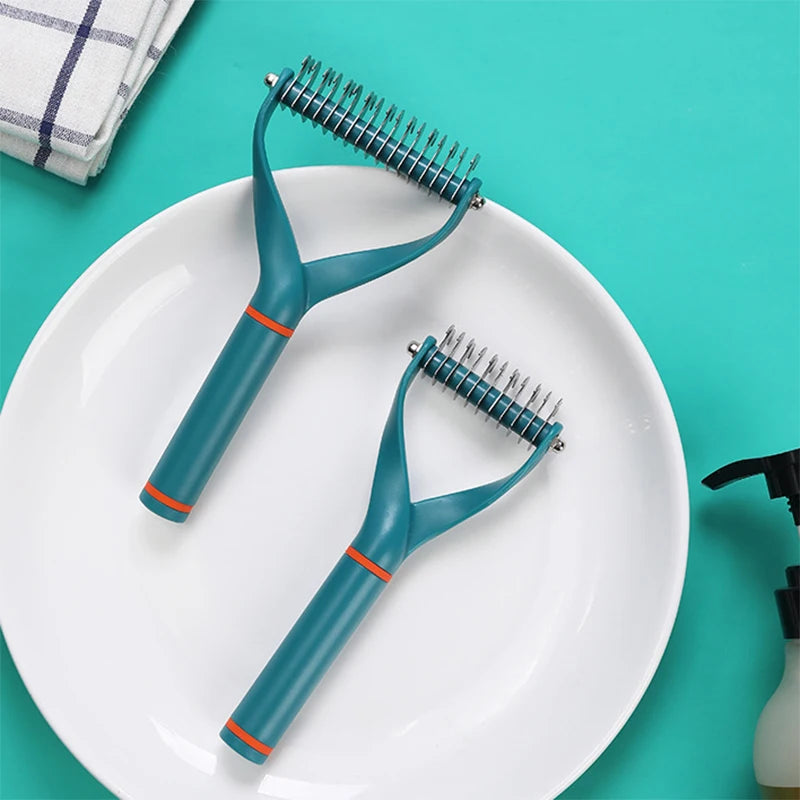 Stainless Steel Grooming Brush & De-shedding Comb for Dogs