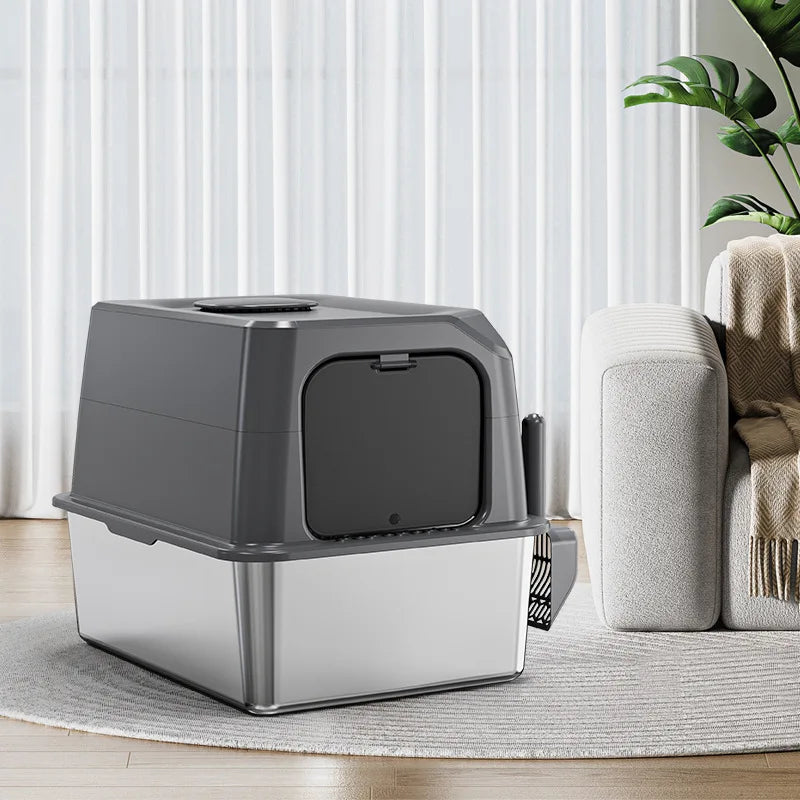 Automatic Self-Cleaning Cat Litter Box — Large Covered with Quiet Auto Scoop & Deodoriser