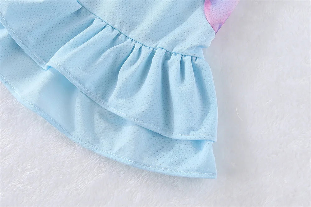 Robe et jupe rafraîchissantes en soie glacée pour petits chiens et chats