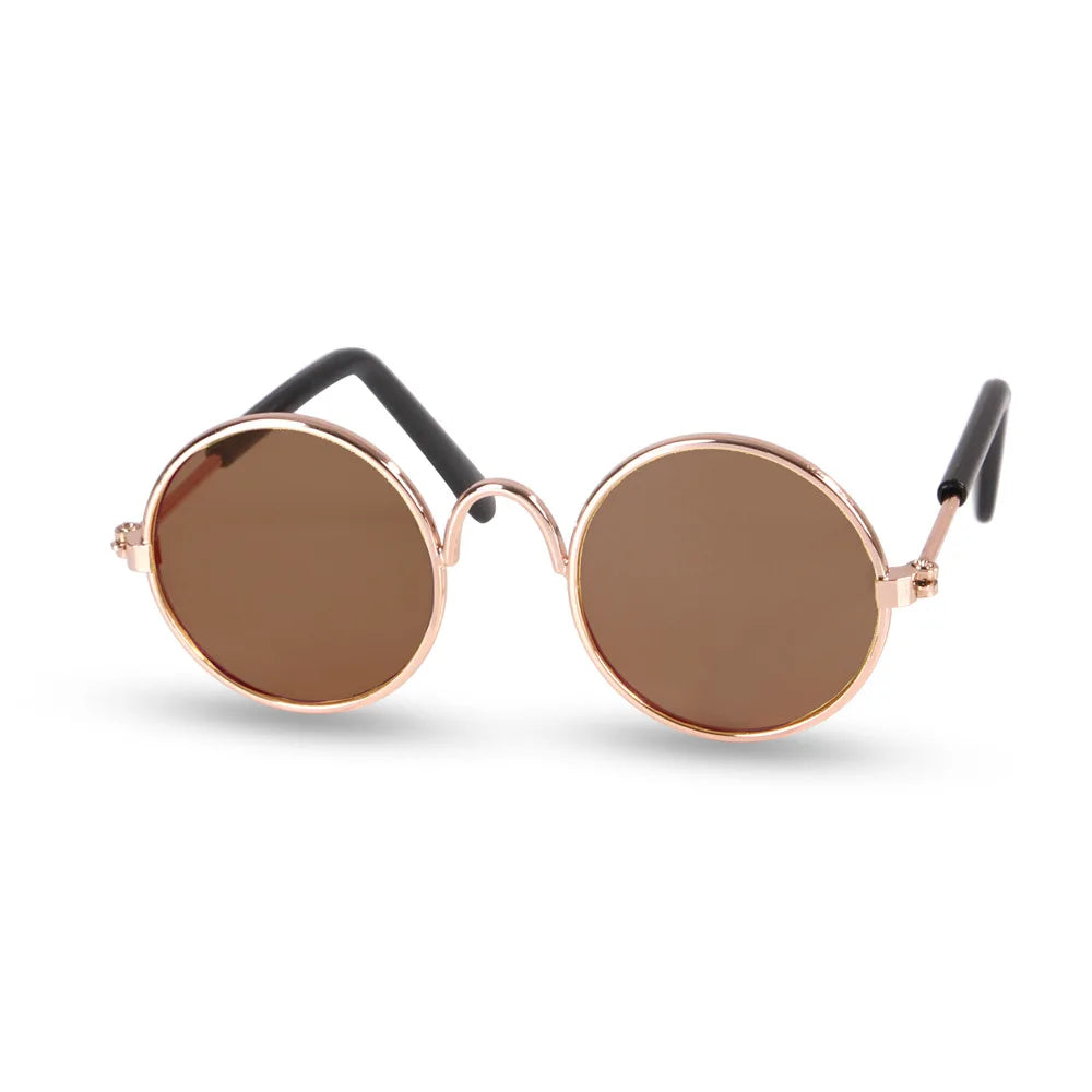 Vintage Round Pet Sunglasses for Cats & Small Dogs