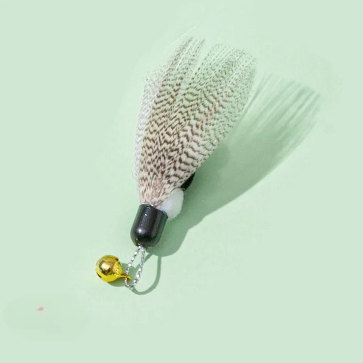 Remplacement de jouet interactif pour chat avec plume et clochette