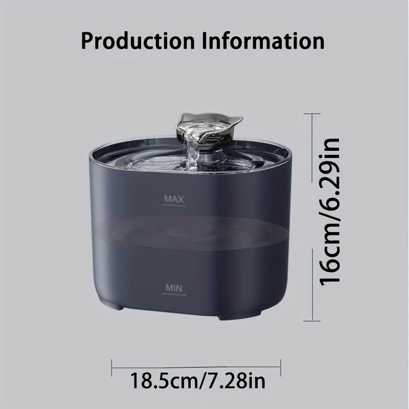 Filtered Pet Water Fountain for Cats & Dogs