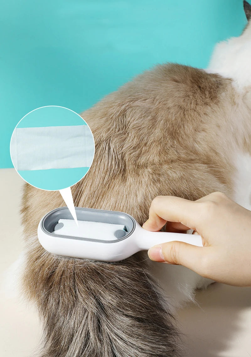 Double-Sided Pet Grooming Brush & Hair Removal Comb