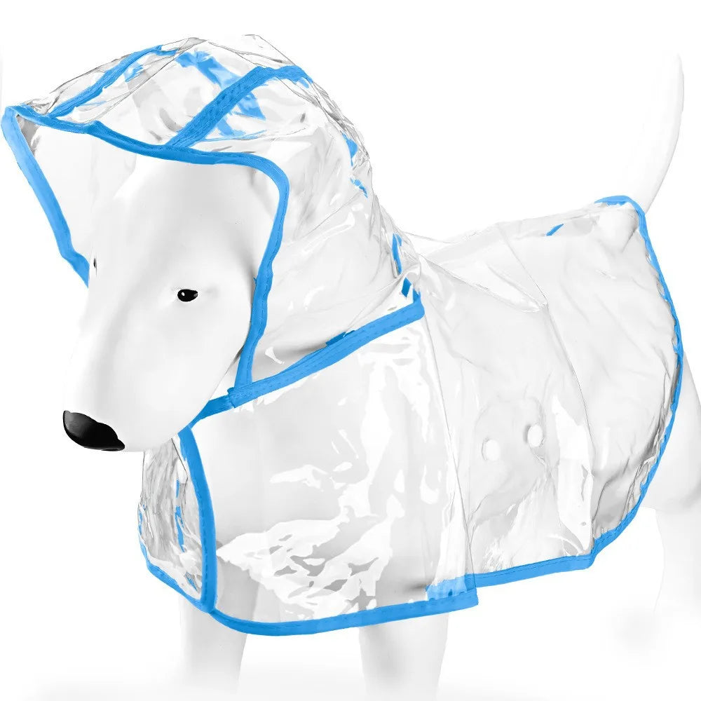 Imperméable transparent pour chiens et chats, cape poncho | Manteau de pluie coupe-vent pour petits chiens et chiots
