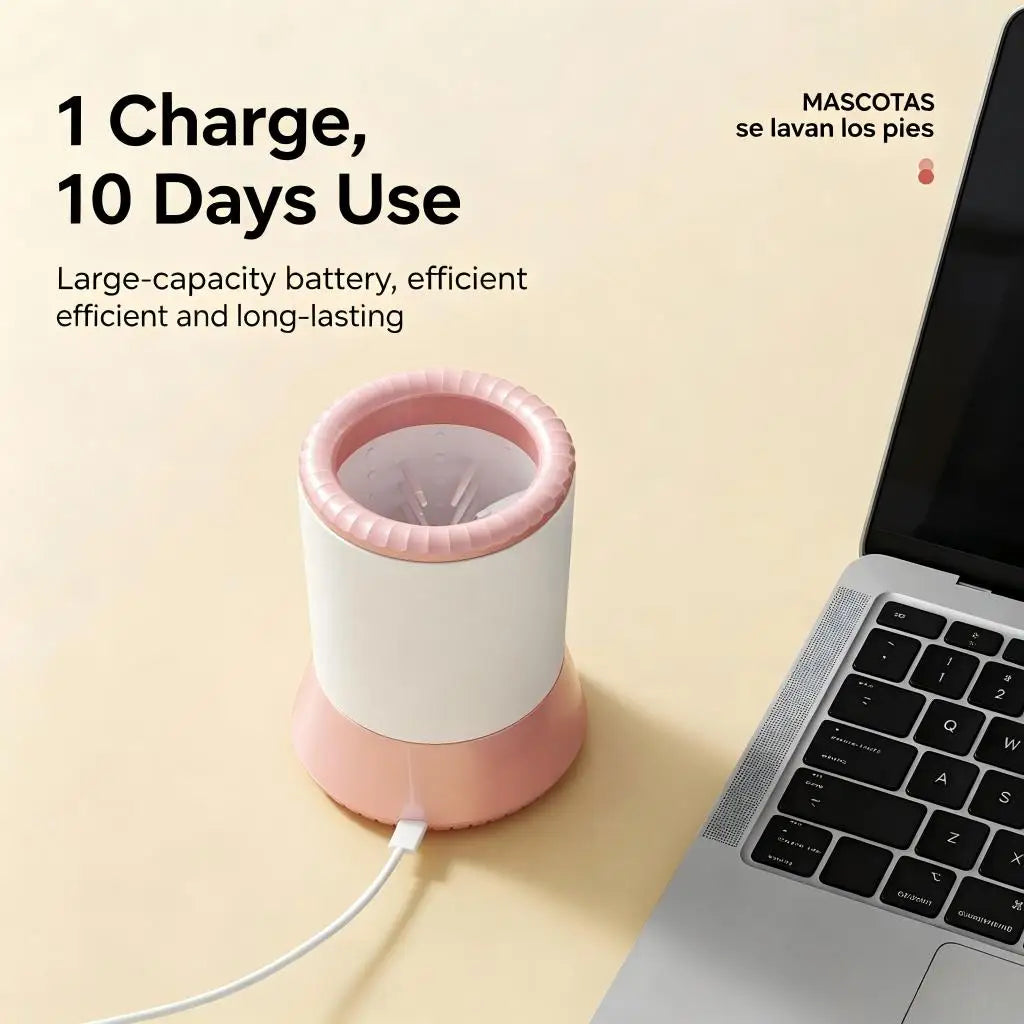 IP67 Waterproof Electric Paw Cleaner | Dual Speed | 10-Day Battery