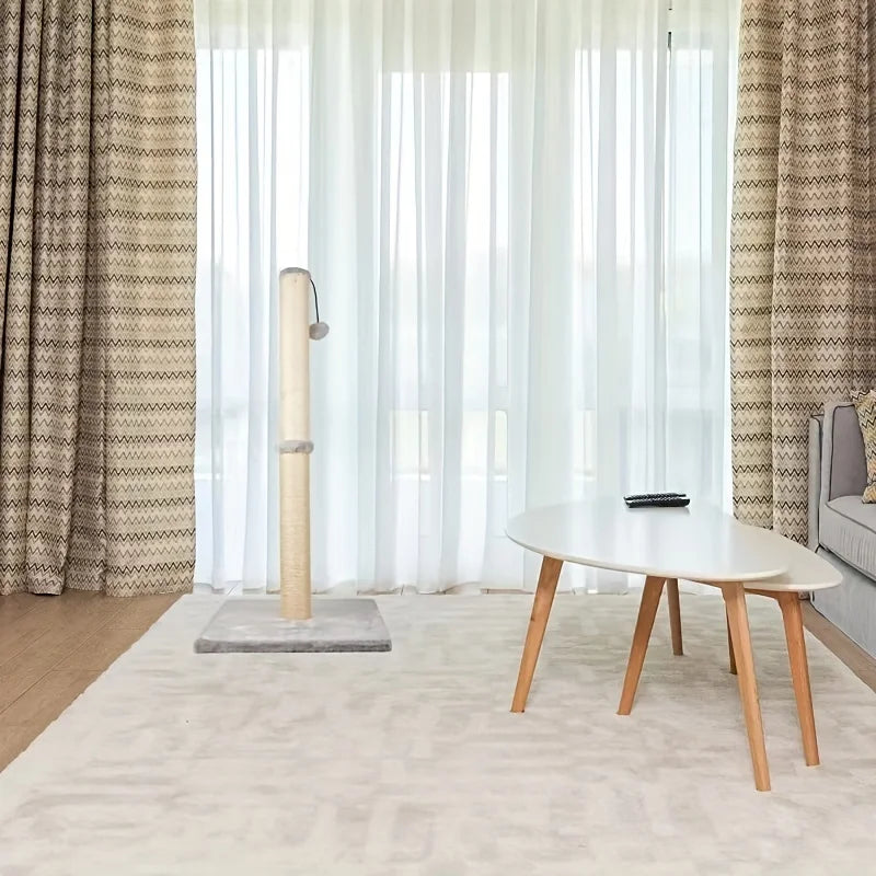 Arbre à chat et griffoir double niveau en sisal