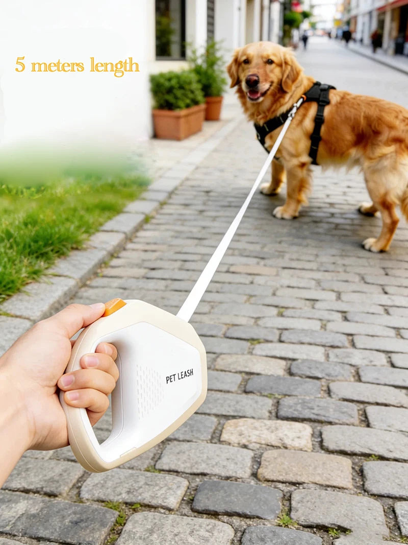 5m Retractable Dog Leash with Quick-Release