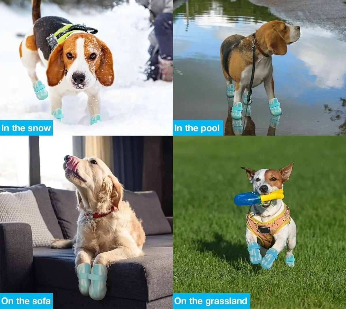 Chaussures respirantes pour chien - Chaussures en maille antidérapantes pour la marche, la course et la randonnée