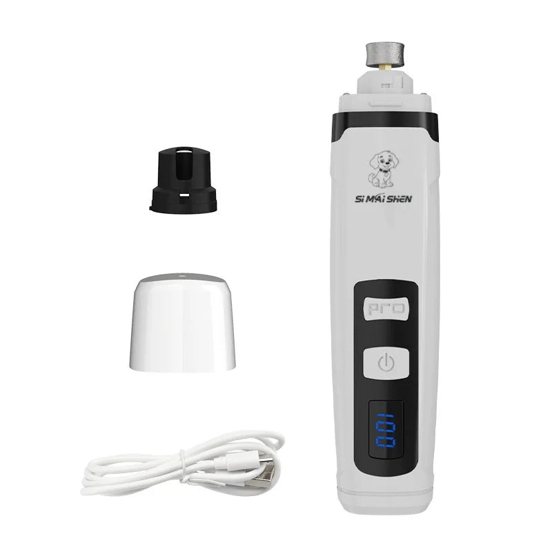 Electric Pet Nail Grinder with LED Light