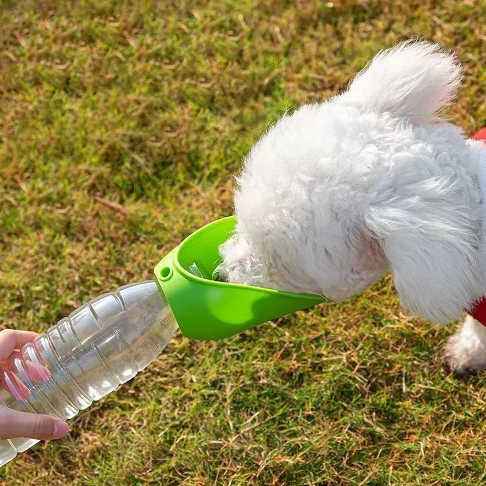Universal Dog Cat Drinking Bowl Outdoor Feeding Water Portable Drinking Cup Pet Foldable Water Dispenser Interchangeable Bottle