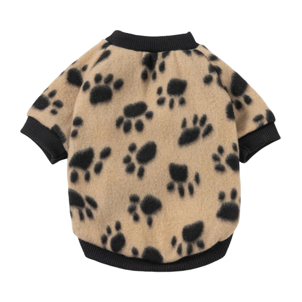 Printed Fleece Pet Pullover Sweater