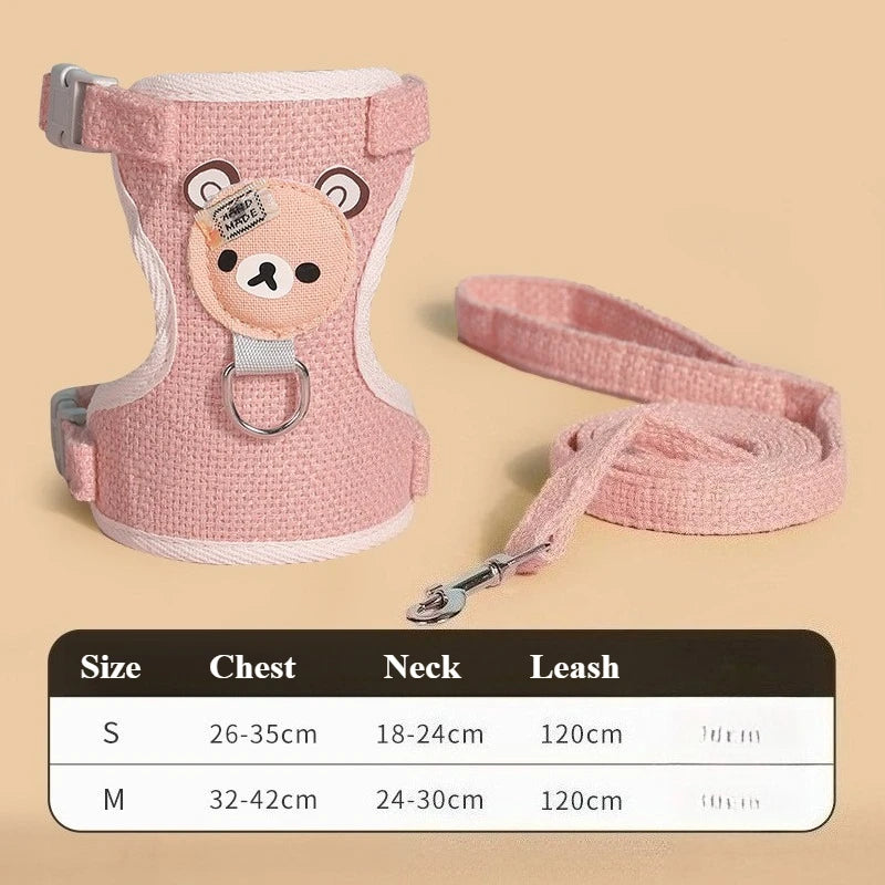 Maillot de corps Gilet Harnais et laisse pour petits chiens et chats