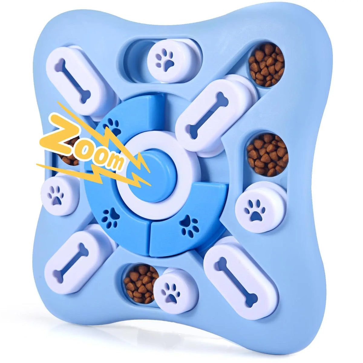 Interactive Dog Treat Puzzle Toy with Squeaker