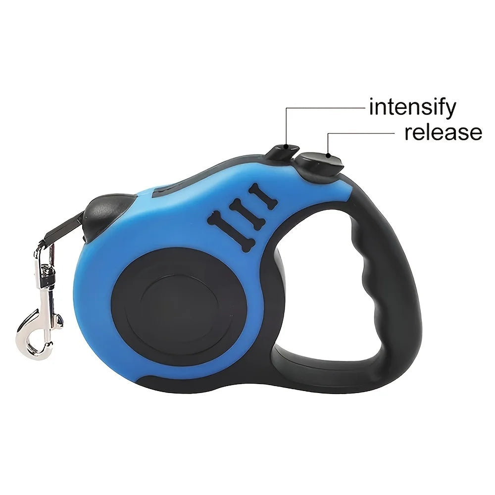 Laisse Rétractable pour Chien - Laisse Automatique en Nylon pour Chiens de Petite et Moyenne Taille
