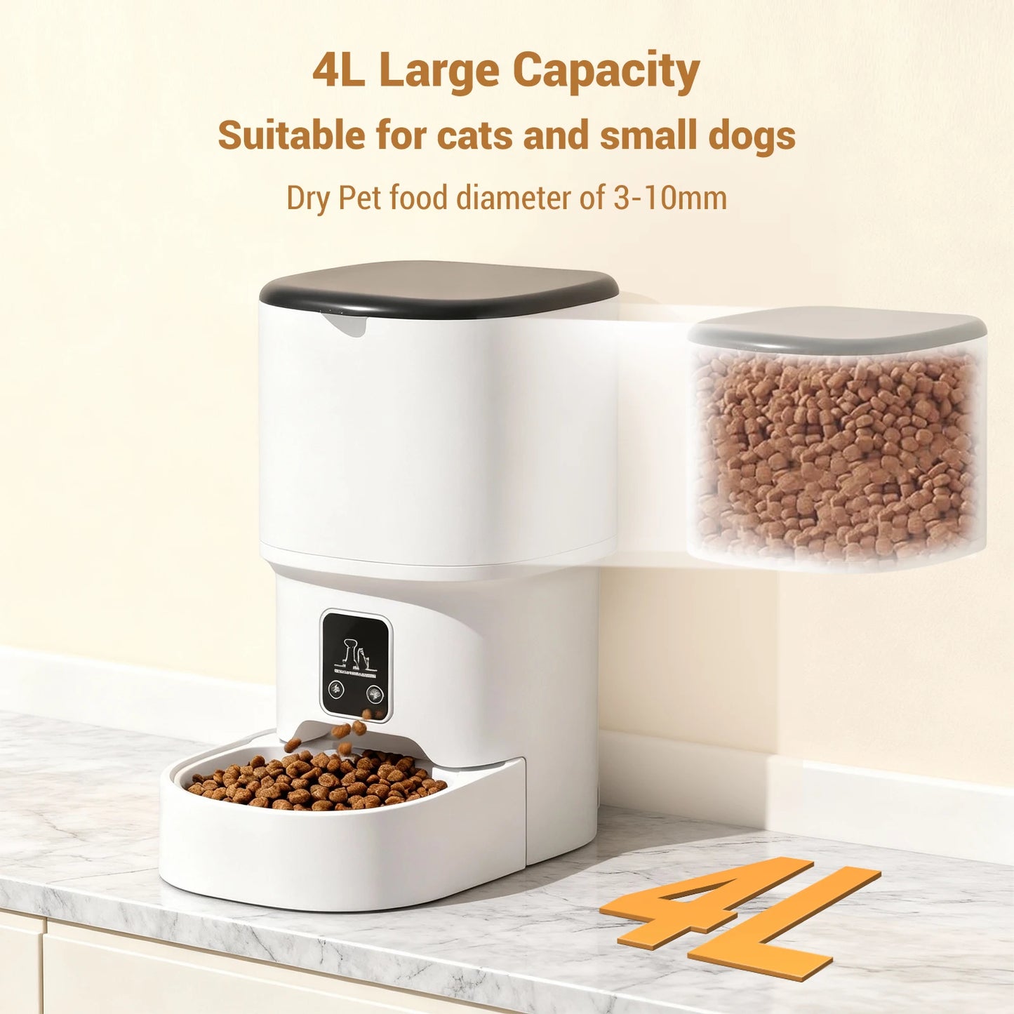 Smart WiFi Pet Feeder with HD Camera & Two-Way Intercom