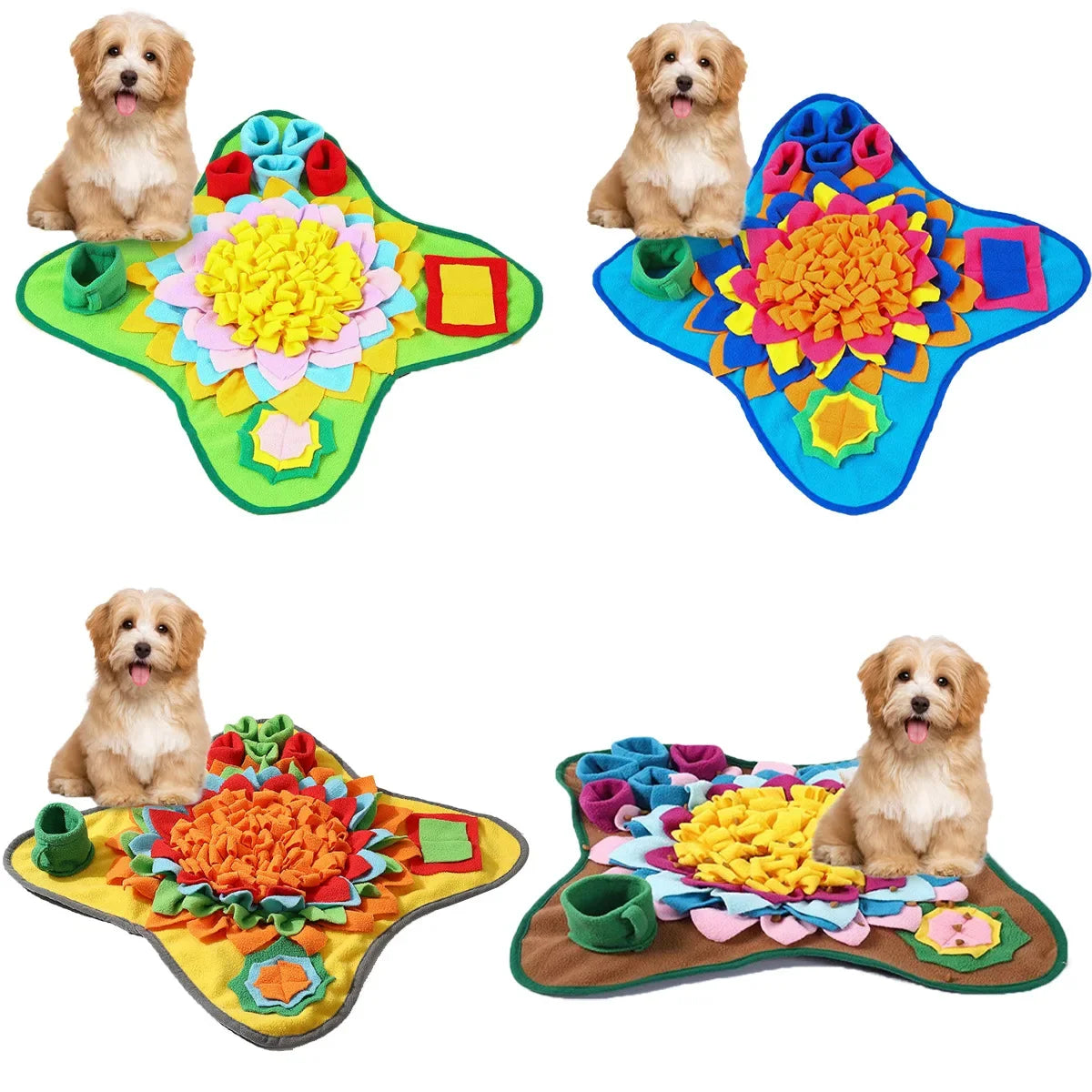 Dog Snuffle Mat – Interactive Foraging & Treat Puzzle