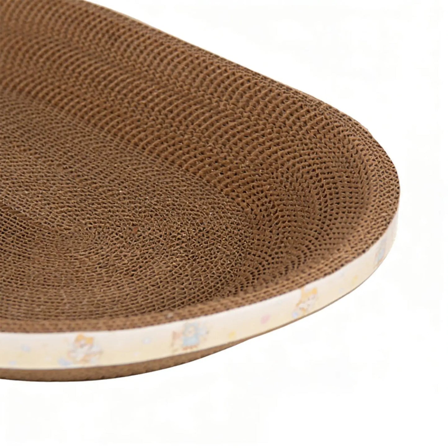 Oval Corrugated Cardboard Cat Scratcher & Lounge Bed