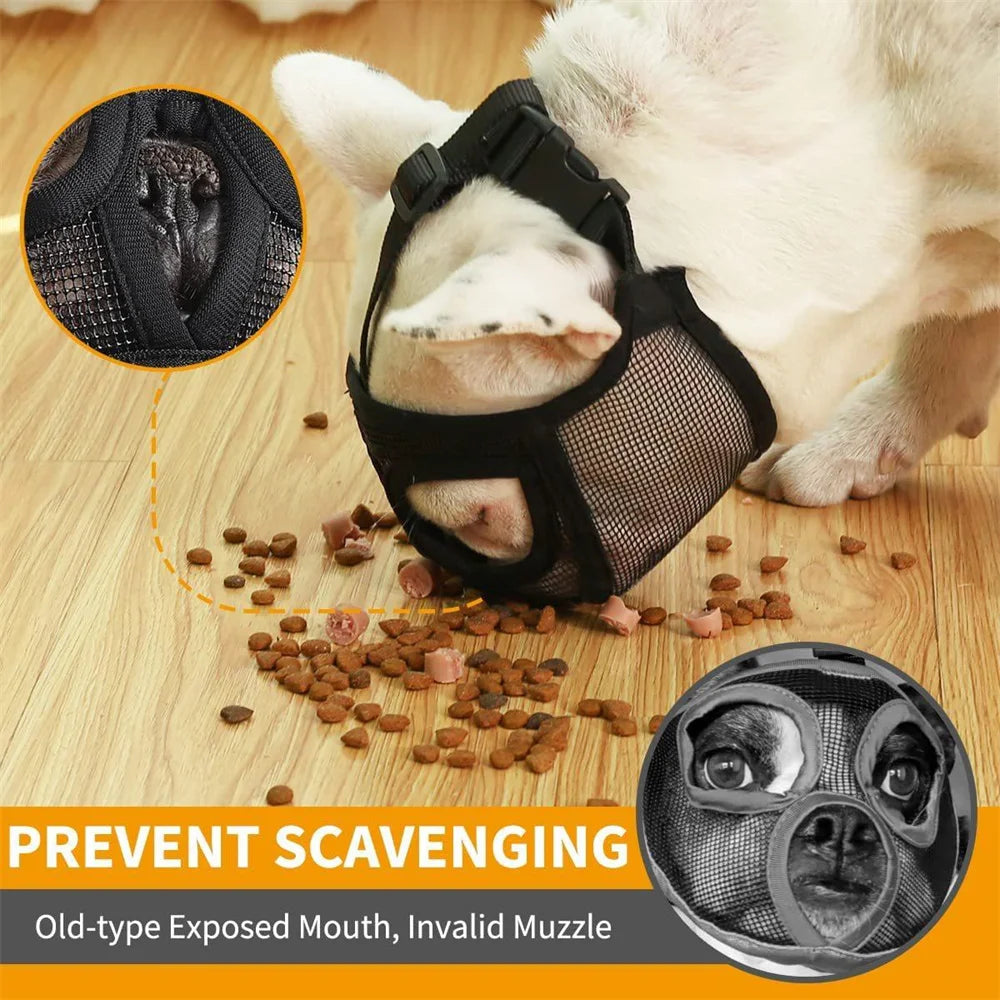 Breathable Mesh Dog Muzzle | Anti-Bite & Anti-Ingestion