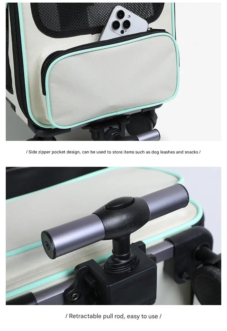 Sac de transport pliable pour animaux de compagnie — Grande valise de voyage détachable
