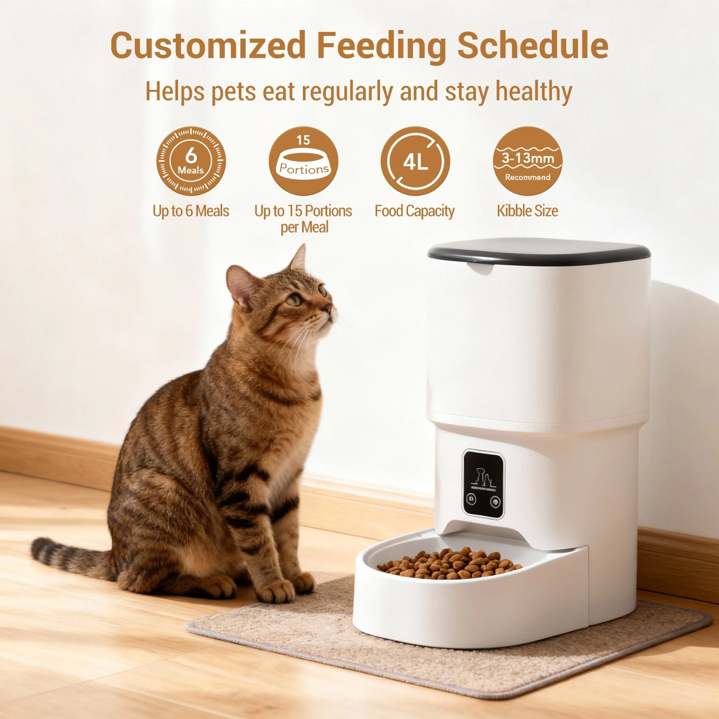 Smart WiFi Pet Feeder with HD Camera & Two-Way Intercom