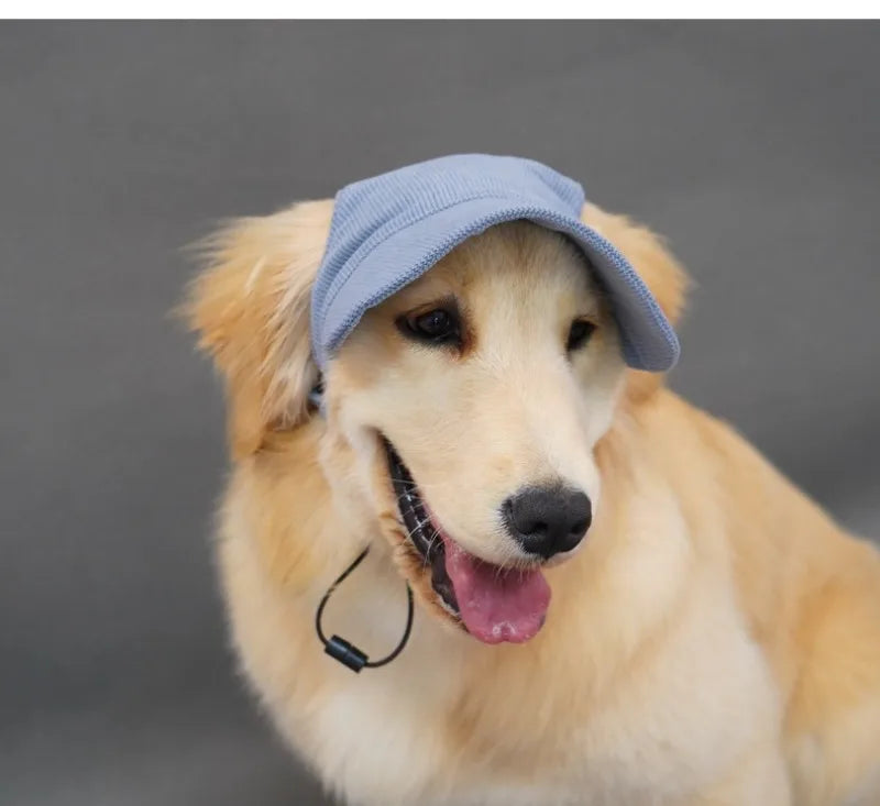 Pet Baseball Cap with Ear Holes | Adjustable Summer Sport Hat for Dogs & Cats