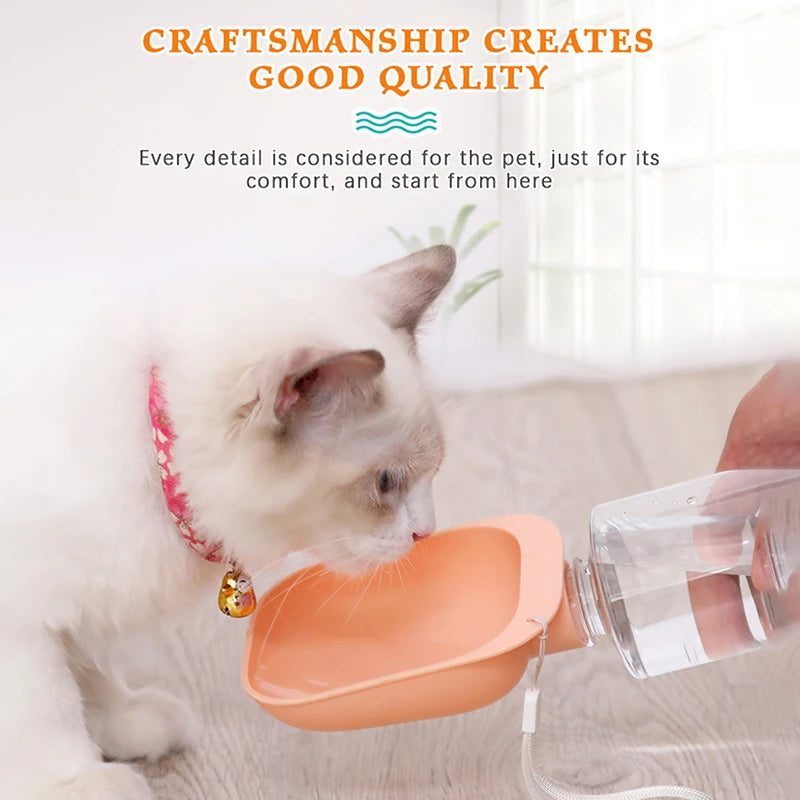 Compact Pet Travel Water Dispenser Bottle – Portable Outdoor Hydration for Dogs & Cats