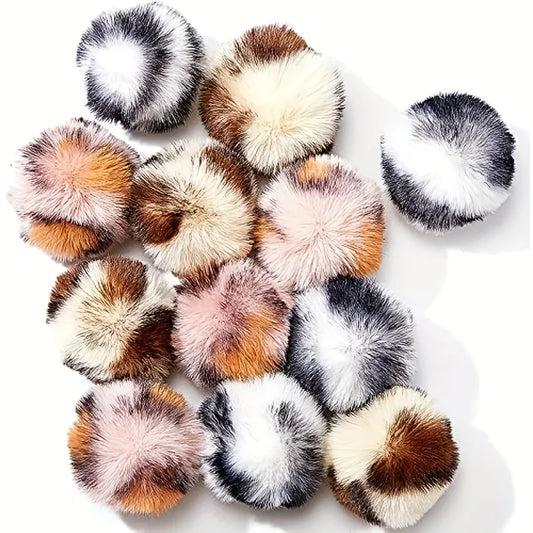 Plush Ball Cat Toys - Leopard Print 3 Pack