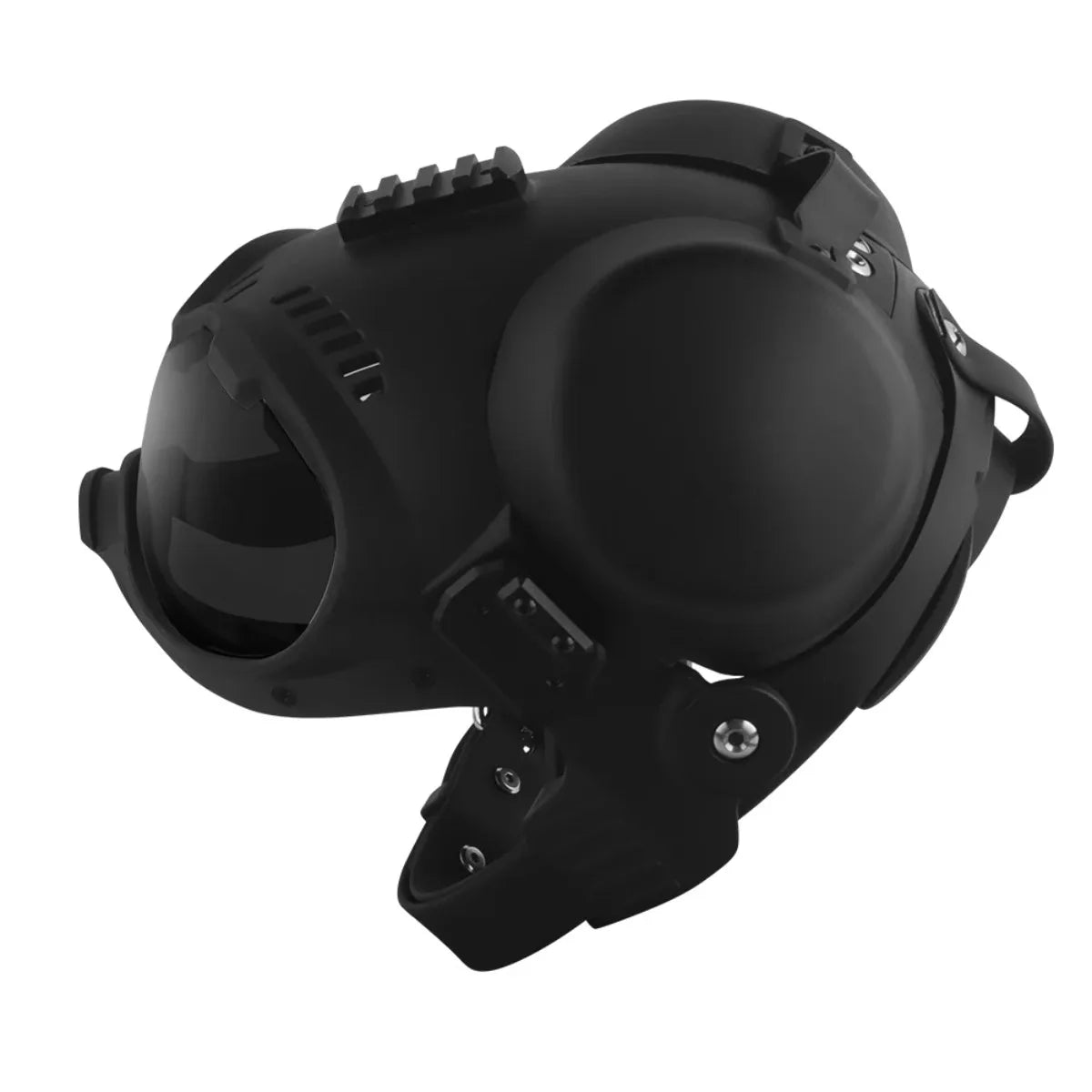 K9 Tactical Dog Helmet with Dual Goggles for Medium & Large Working Dogs