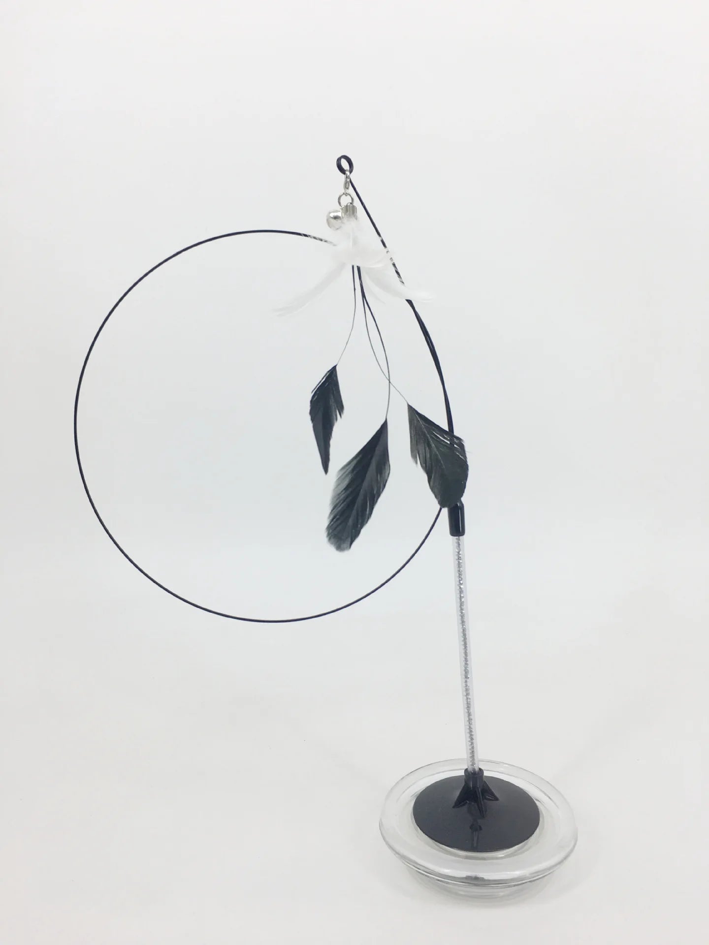 Hands-Free Suction Cup Cat Toy - Interactive Feather Wand Set