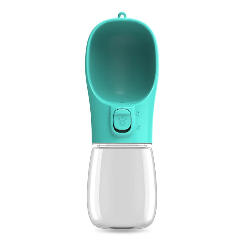 Portable Dog Water Bottle with Drinking Bowl – Leakproof, for Dogs & Cats