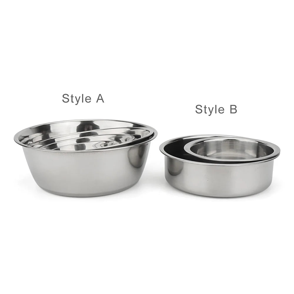 Stainless Steel Pet Bowl for Dogs & Cats