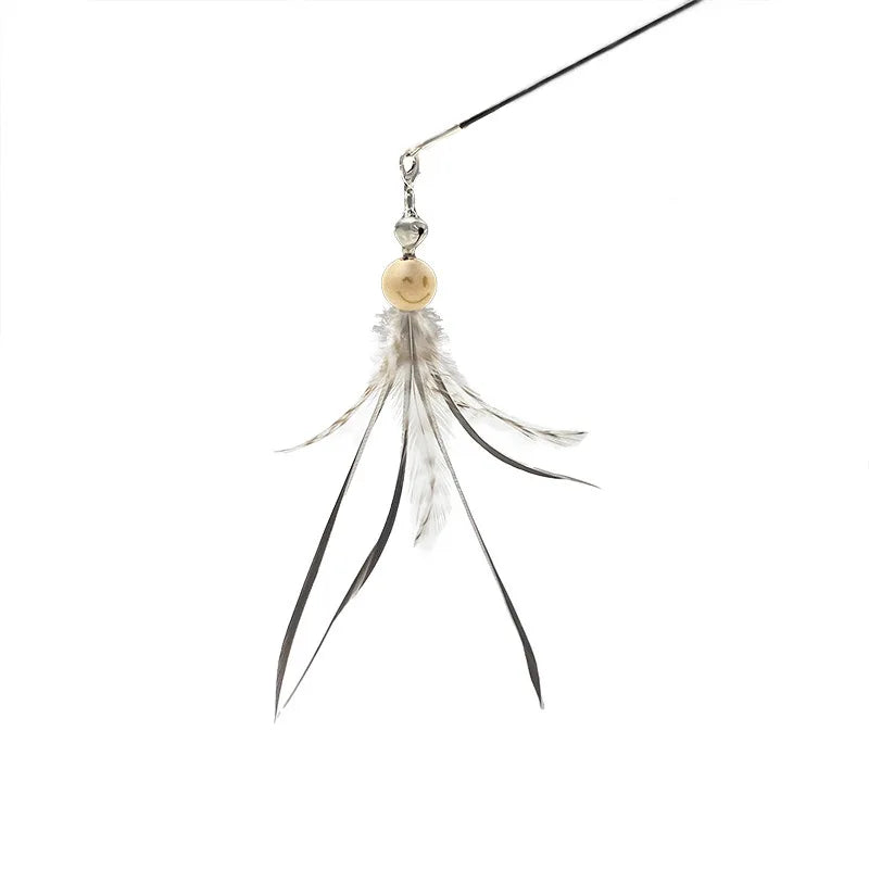 Hands-Free Suction Cup Cat Toy - Interactive Feather Wand Set