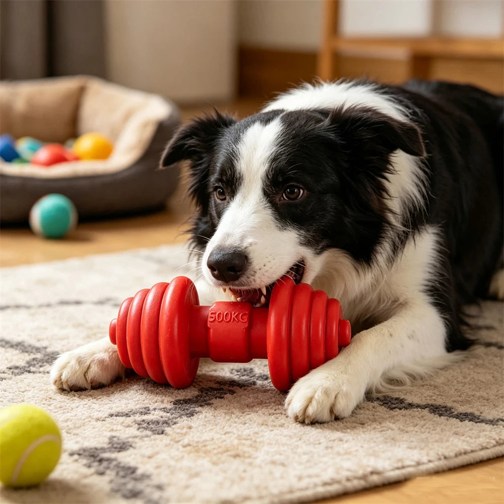 Indestructible TPR Dog Chew Toy for Aggressive Chewers