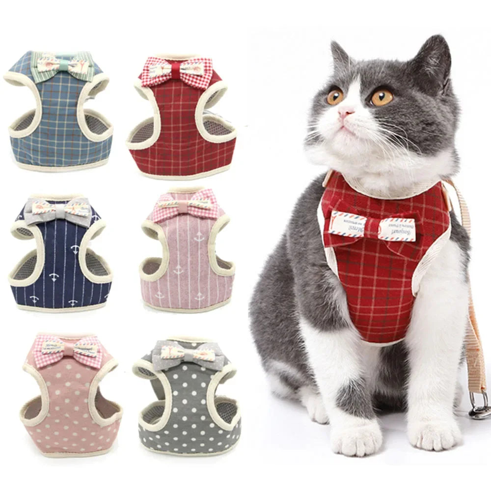 Nylon Mesh Cat & Small Dog Harness Set