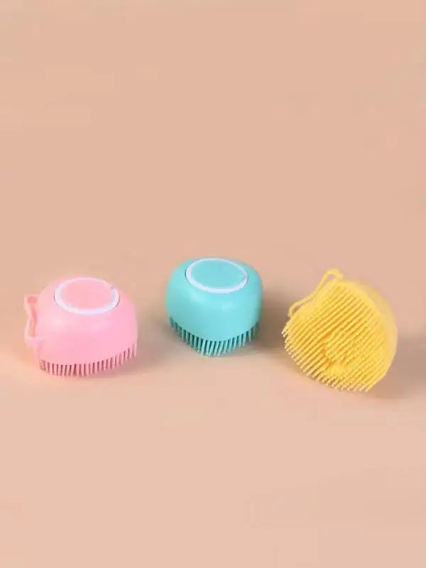 Silicone Pet Bath Brush - Massage Grooming Comb for Dogs and Cats